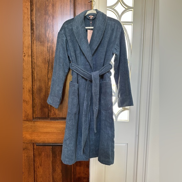 New With Tags: Eberjey Unisex Terry Robe In Size S/M - Picture 9 of 12
